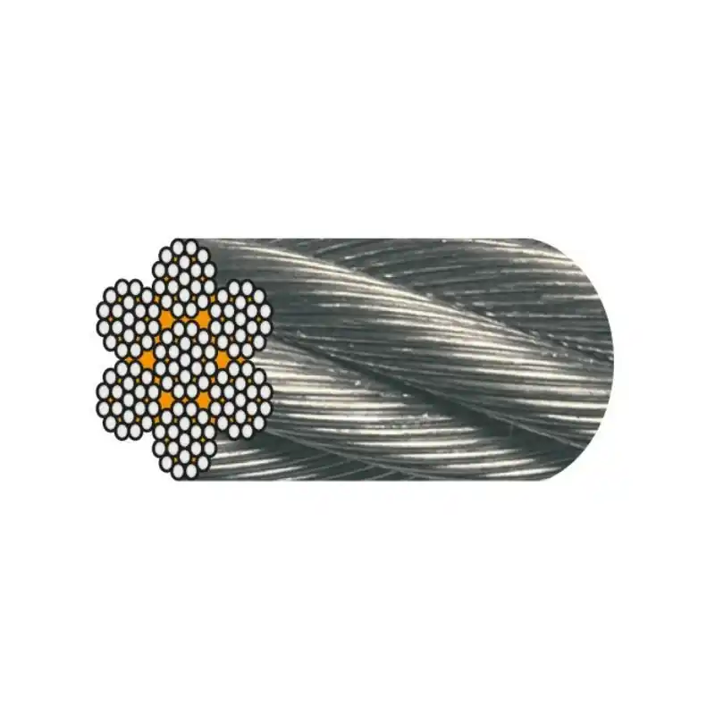 Prix Réduit CÂBLE GALVA D.4MM AM 7X19 CRM 1163 KG LE METRE – 15m minimum
