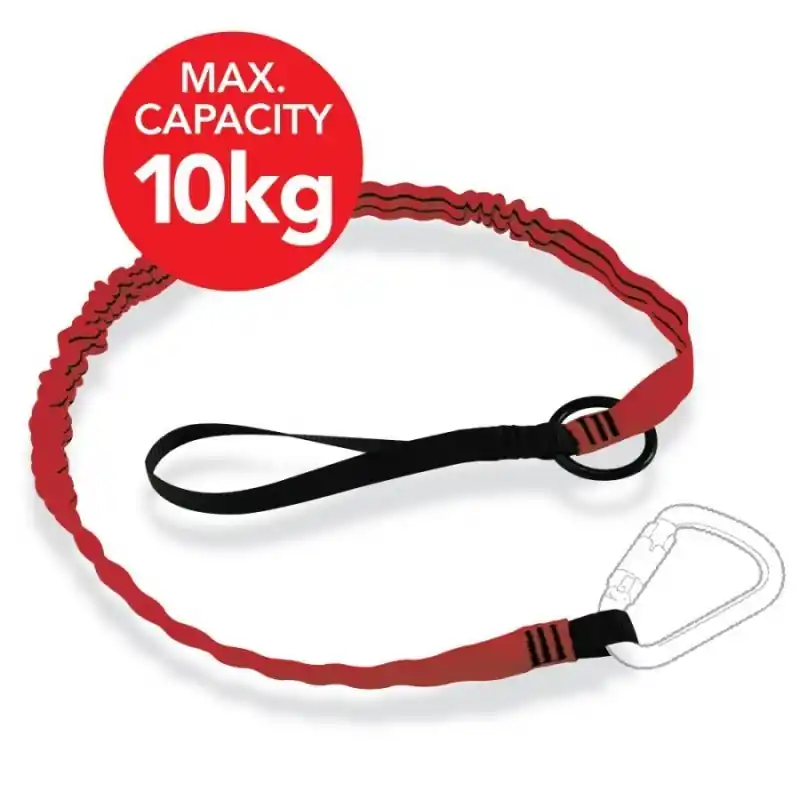Quantité Limitée Longe KINETIC avec une boucle d&rsquo;étranglement et anneau metallique porte outil Longueur 1.25 M CMU (kg) 10