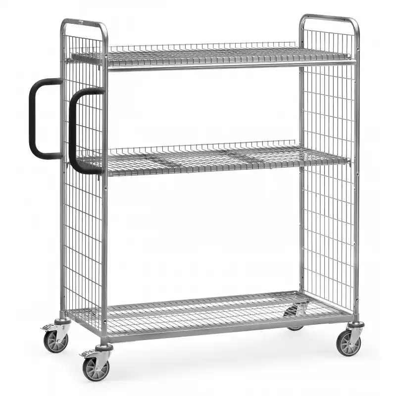 Acheter En Ligne Chariot préparateur de commandes 28222 – 28222 – FETRA Chariot préparateur de commandes 28222