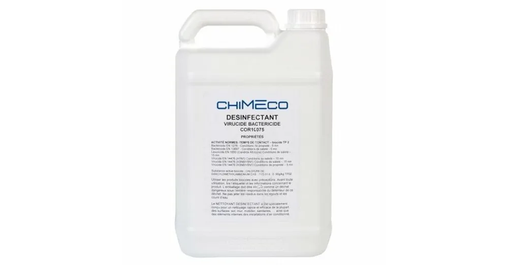 Dernière Chance Désinfectant bactéricide et virucide 5L – COR10075 – Chimeco